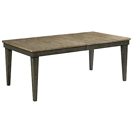 Rankin Rectangular Solid Wood Table with Two Extension Leaves